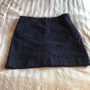 J. Crew navy skirt